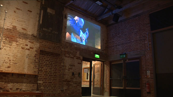 Projected footage